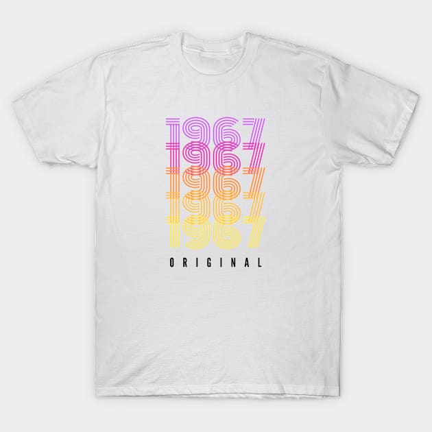 Born in 1967 - 1967 Birthday Gift - 1967 Original T-Shirt by Design By Leo